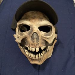 Skeleton Mask With Attached Hat