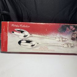 Godinger Snowman Serving Spoons. Never Used