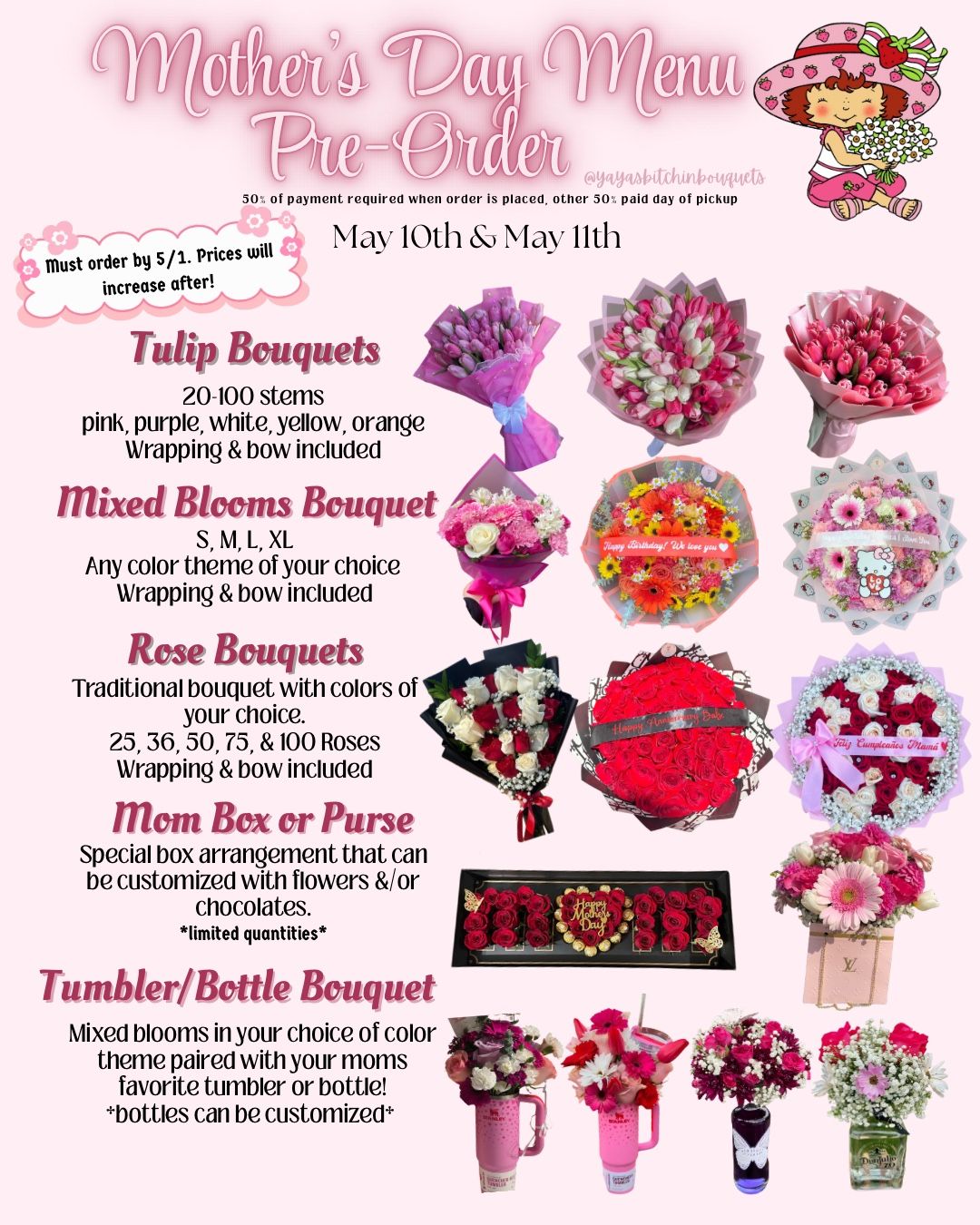 Mother’s Day Flowers & Bouquet Arrangement!