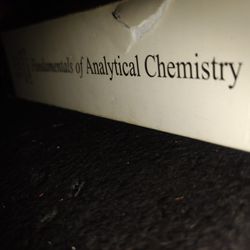 Fundamental of Analytical Chemistry 8th edition

Fundamental of Analytical Chemistry 8th edition

