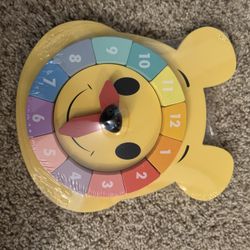 Winnie The Pooh Puzzle Clock Wooden