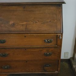 Antique Secretary Desk With Drawers 