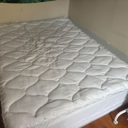 Mattress, Mattress Topper And Box Spring - Great  Condition 