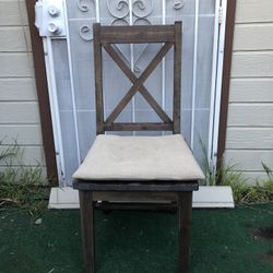 Wood Chair With Cushion