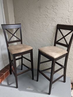 Microfiber Bar Stool Set $60