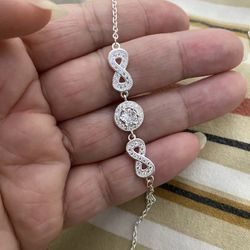 Real 925 Sterling Silver Bracelet 