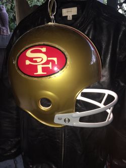 Vintage San Francisco 49ers helmet lamp/chandelier