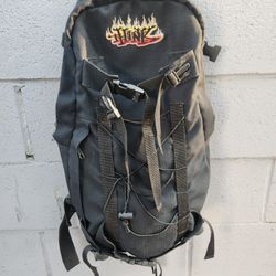 Vintage THiNK Backpack Skateboarding Black Skateboard Carrying Heavy 90s Y2k