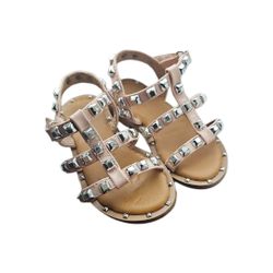 Tahari Blush Studded Valentino Inspired Sandals