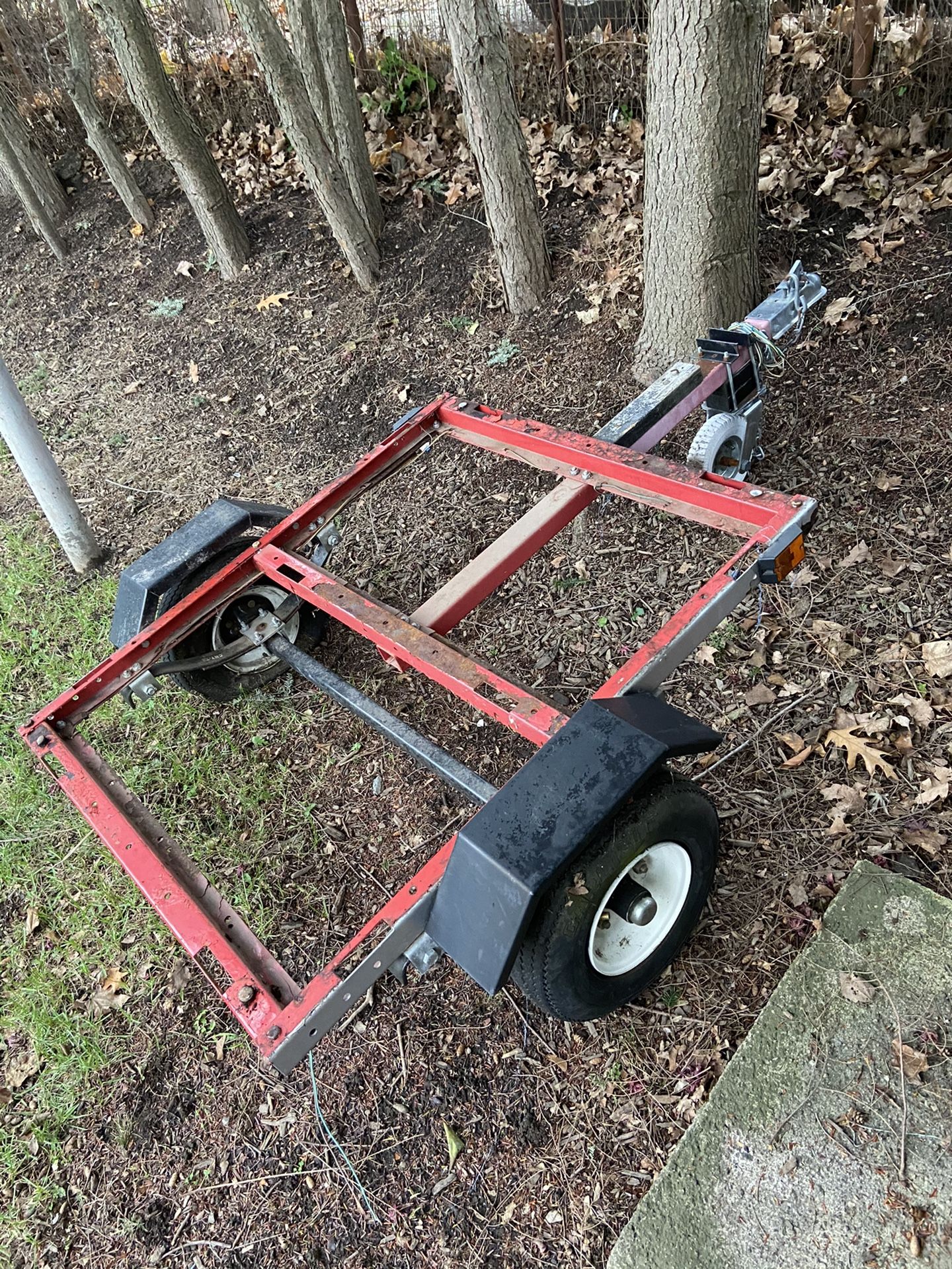 Red Utility Trailer For Sale 4x3 