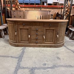 Solid Wood Teak Lengkung  Sideboard Buffet 