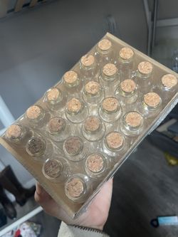 Mini Glass Jar w/ Cork Stopper (60 Pieces)