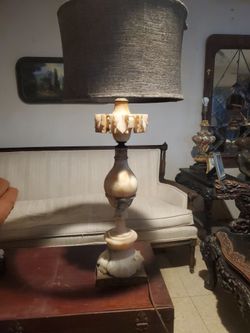 Marble lamp mid-century