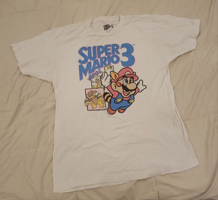 Super Mario Bros 3 Large T-shirt