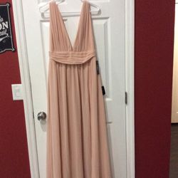 Blush Maxi Dress, Size Medium