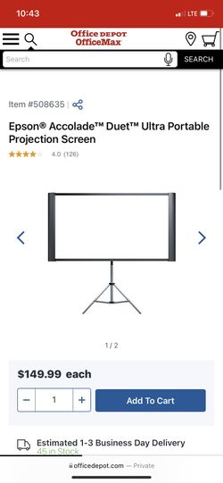 Projector Screeen Portable $100