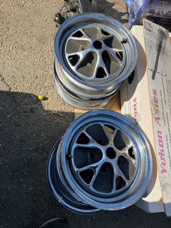 1965 66 mustang 14 inch style steel chrome  wheels