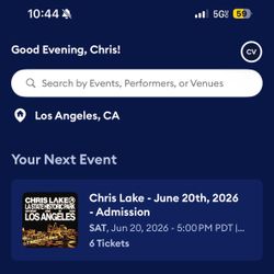 Chris lake 6/20 4 tickets