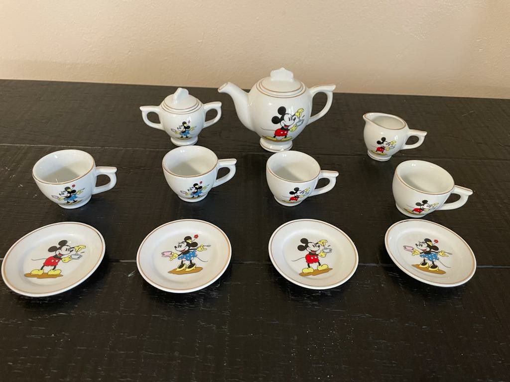 Mickey Mouse Tea Set. Original