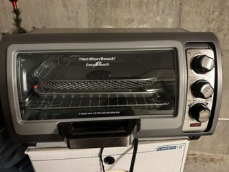 Hamilton Beach Sure-Crisp Air Fryer Toaster Oven with Easy Reach Door, 6 Slice Capacity, Stainless Steel, 31523