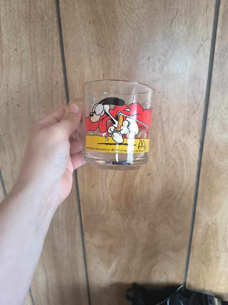 1978 Glass Garfield Cups