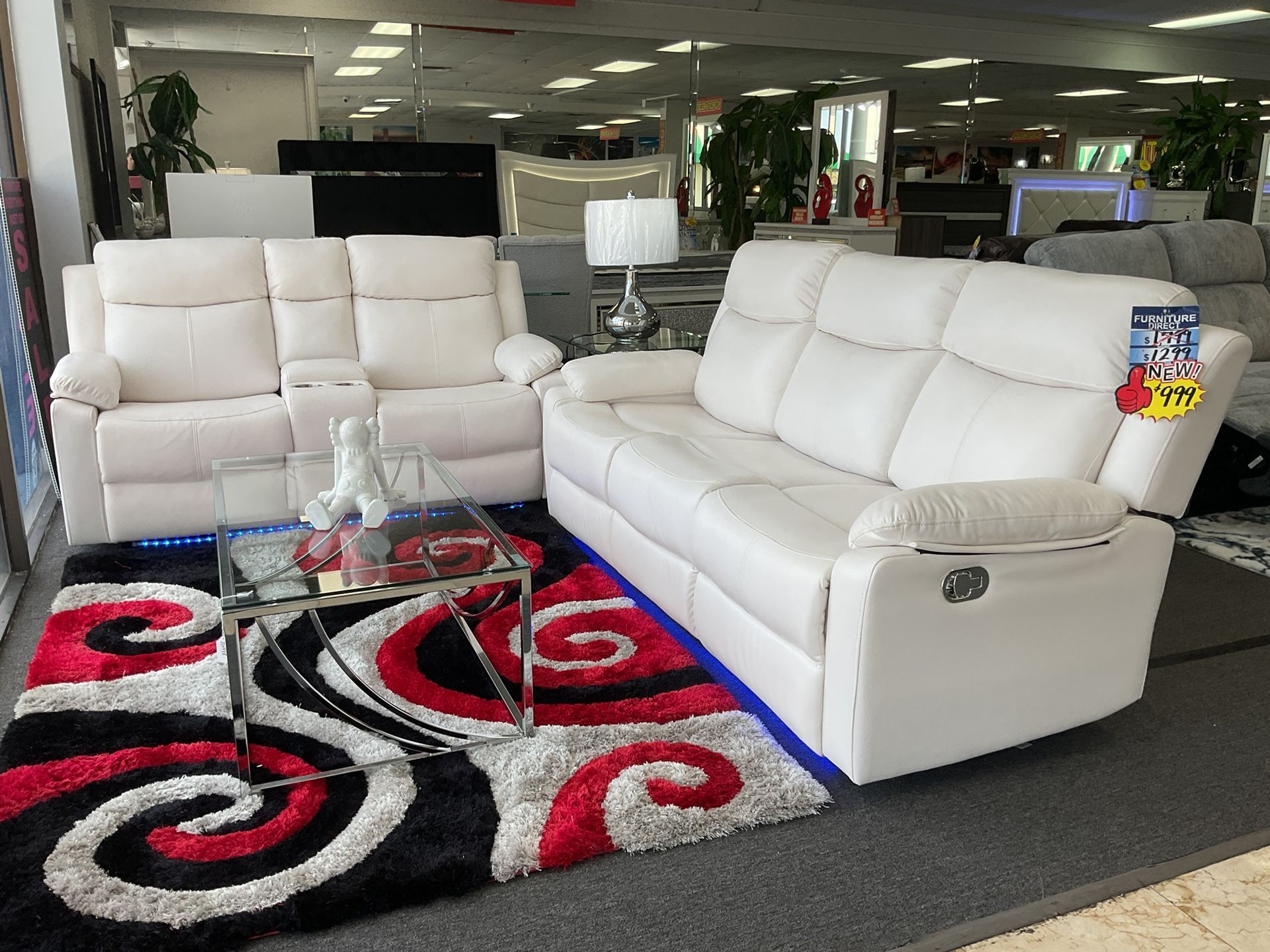 gorgeous sofa and loveseat set now 40% OFF. IN BOX