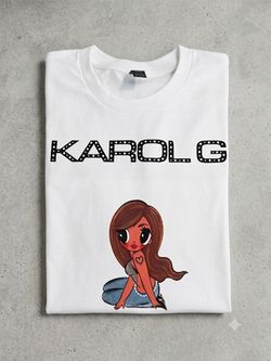 Karol G Graphic White T-Shirt