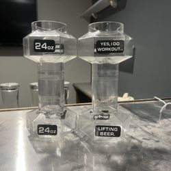 Plastic Dumbbell Beer Mugs