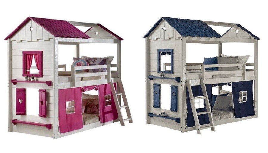 New Twin Twin Sweetheart or Star Gaze Tent Bunkbed (Delivery Available)