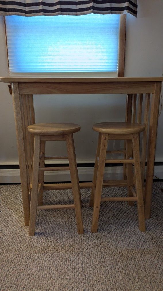 Oak High Top Table