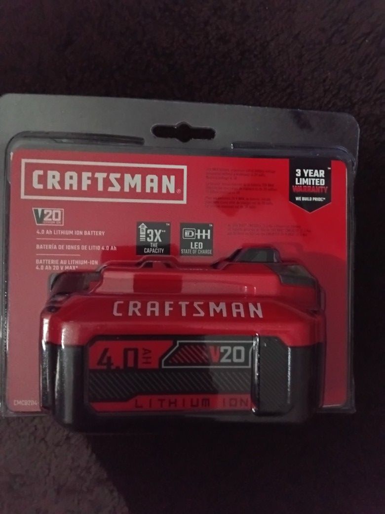 Craftsman 4.0 Ah Battery