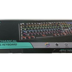Metal Panel Mechanical  Keyboard  K660 Wired Gaming RGB Backlit LED - Leaven