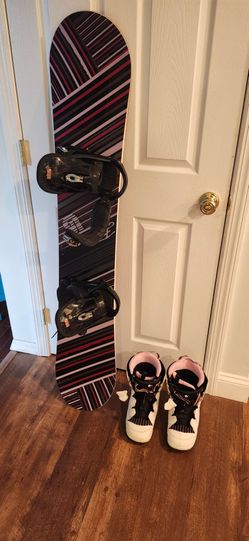 Burton Snowboard with Bindings and Boots Set