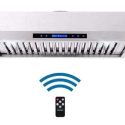 New 36 in. Ducted Under Cabinet Range Good In Stainless Steel With  Touch Display. Led Lighting  And Permanent  Filters .