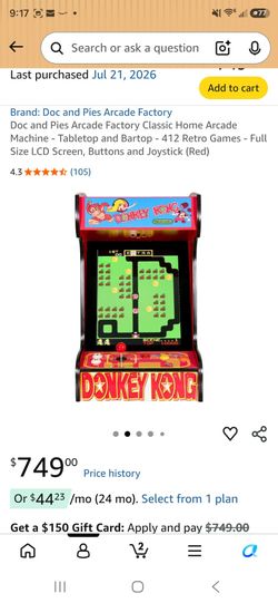 ARCADE  Table and Bartop