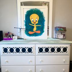 White Dresser With mirror