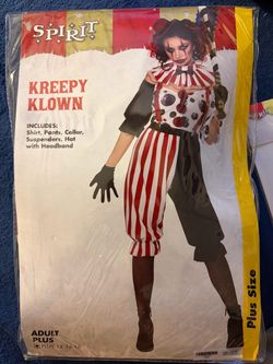 Women’s 1x clown costume
