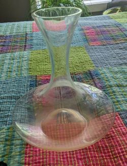Clear Glass Vase Or Wine Decanter