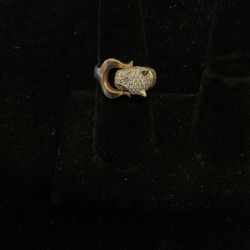18k Diamond Panther Ring 40188-2
