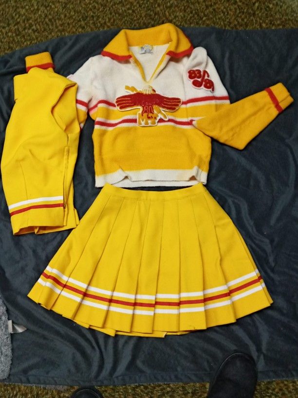 83/84 MT TAHOMA High School Cheer Leader Outfit 