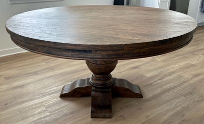 Brand New Marlowe Round Solid Wood Dining Table Birch Land (31 in. tall, 60 in. wide)