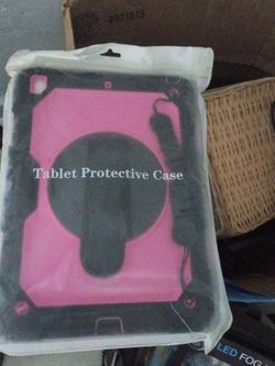 Pink and Black Tablet Protective Case