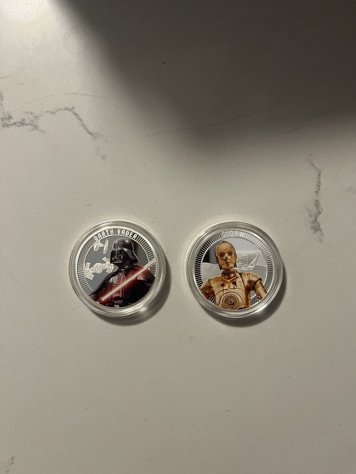 Silver Plated Proof Star War Coins
