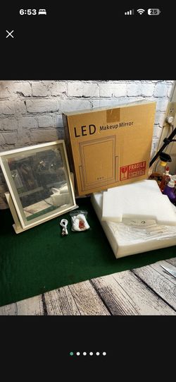 NEW Lighted Makeup Mirror, Hollywood Vanity Mirror with Lights, Three Color Lighting Modes, and  Smart Touch Control, 360°Rotation (15.2in. White)