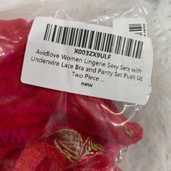 Floral Embroidery Underwire Lingerie Set