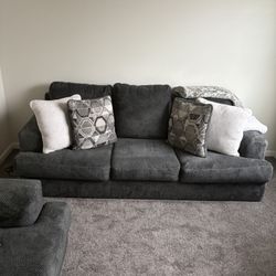 Gray Couch & Love Seat 