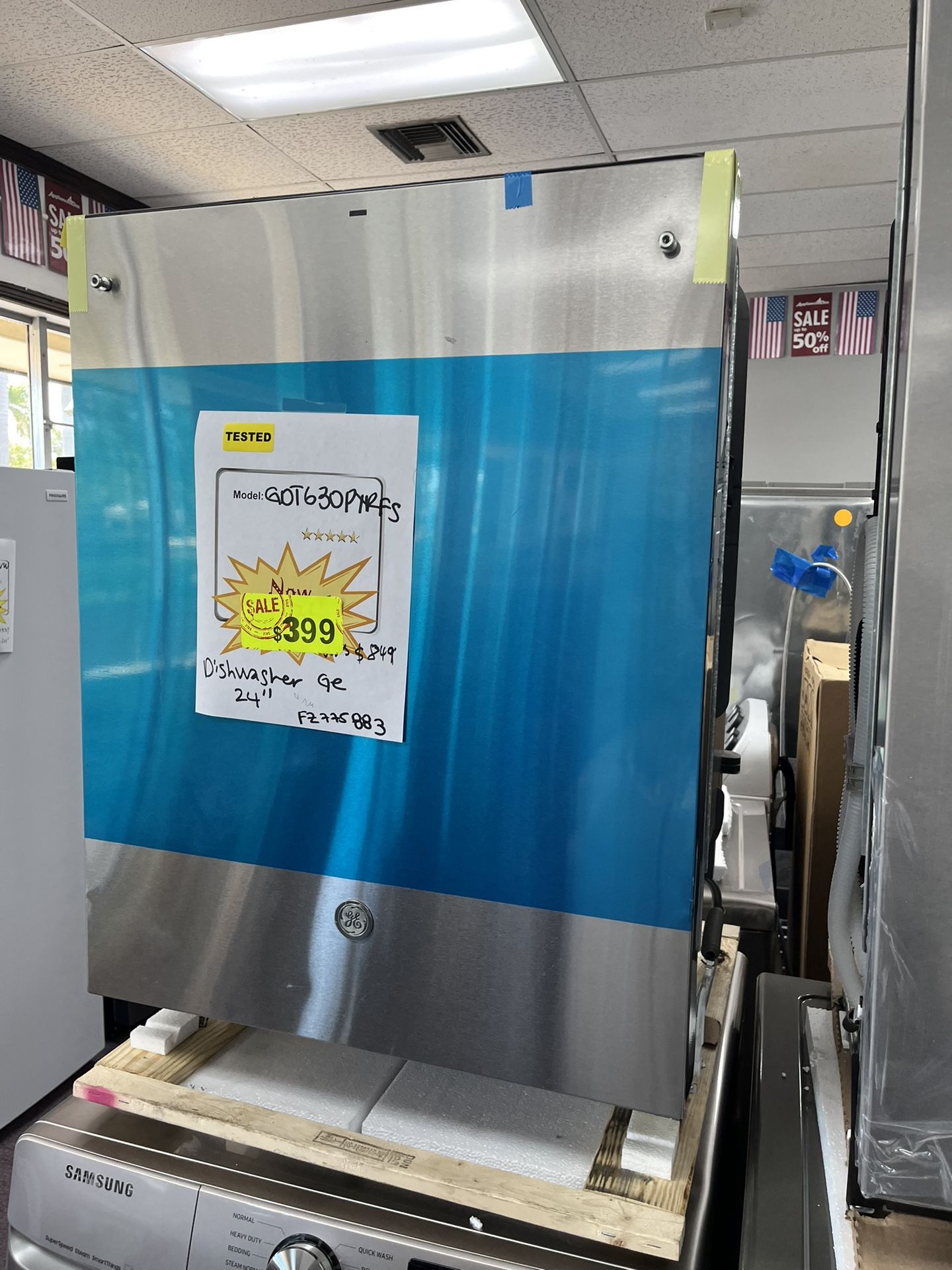 Dishwasher, Stainless Steel GE 24’ Built In lavaplatos