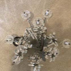 Clear Glass With Black Beads chandelier