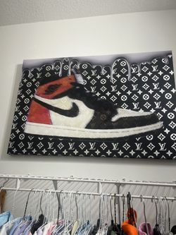 Large Canvas Sneaker Print ! 