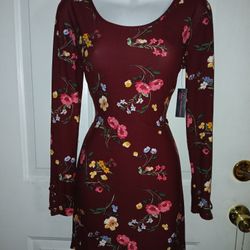 New Medium Flowered Dress And Choker